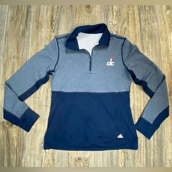 Washington DC WNBA Adidas Climalite Quarter-Zip Pullover Small - Picture 1 of 13